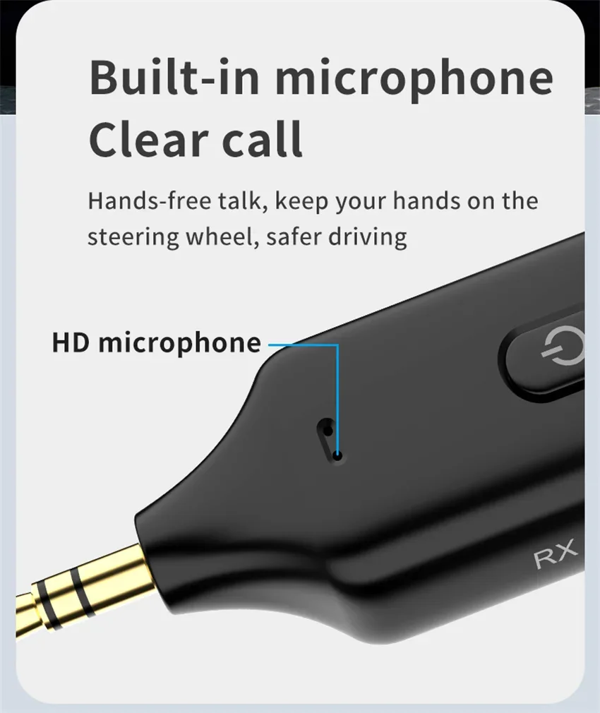 Bluetooth transceiver adapter,bluetooth aux adaptor,bluetooth audio receiver,bluetooth adapter,audio adapter 2 in 1 Wireless Bluetooth 5.0 Receiver Transmitter Adapter 3.5mm Jack For Car Music Audio Aux A2dp Headphone Reciever Handsfree