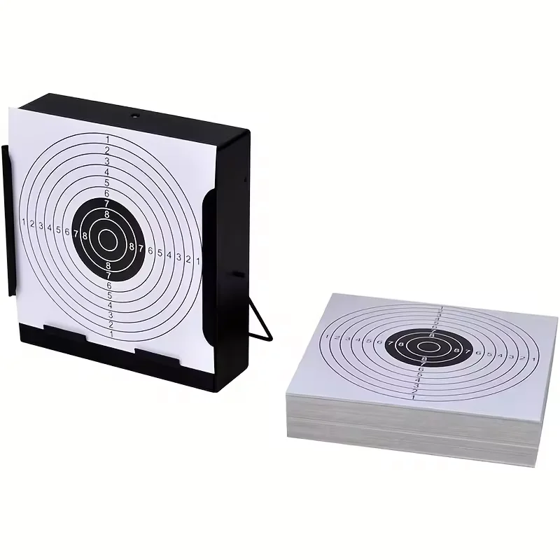 50 cibles papier blanches 5.5 pouces pour piège à plombs - Cibles pratique tir air comprimé