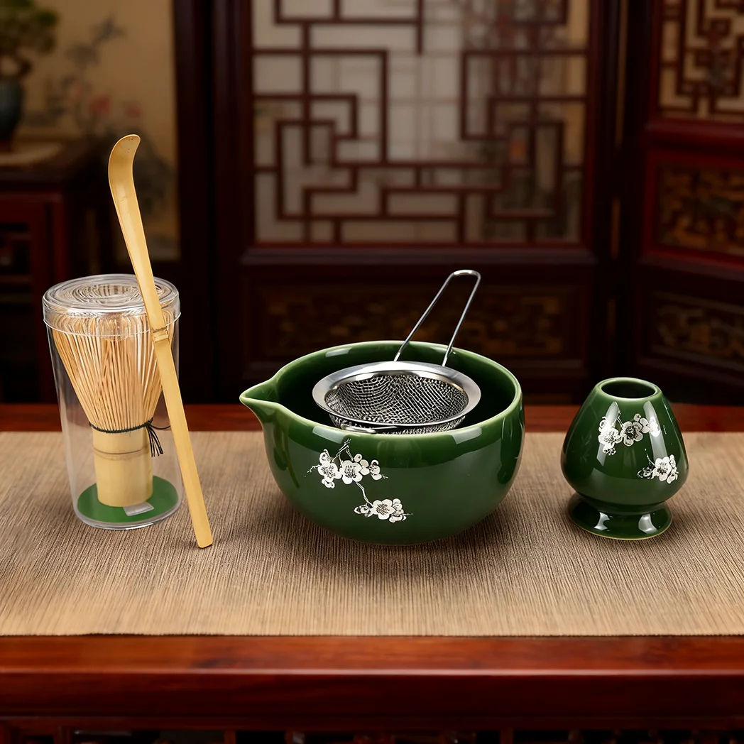 2 قطعة/4 قطعة/5 قطعة مجموعة خفق ماتشا-وعاء ماتشا و...