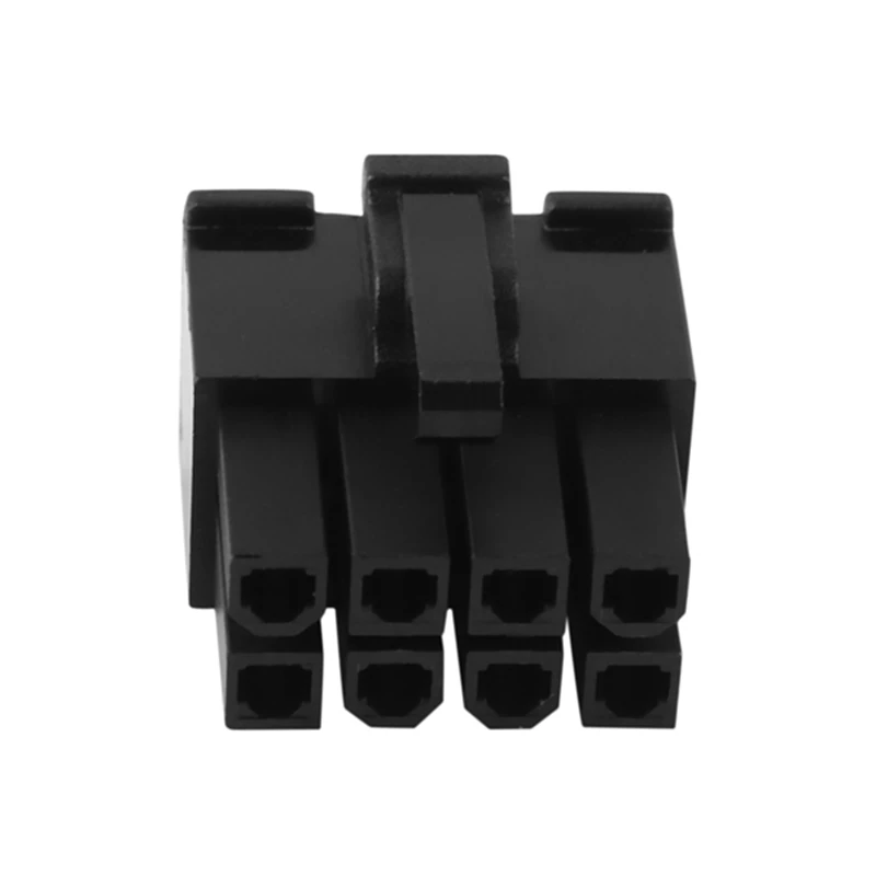 PC 컴퓨터용 ATX CPU 전원 커넥터 플라스틱 쉘 하우징, 블랙 8P 8 핀 수, 4.2mm, 100 개