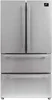 19.2 cu.ft Total Capacity - 36" Inch French Door Counter Stainless Steel Fridge with Child Safety Lock and Touch Control 1