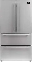 19.2 cu.ft Total Capacity - 36" Inch French Door Counter Stainless Steel Fridge with Child Safety Lock and Touch Control 1