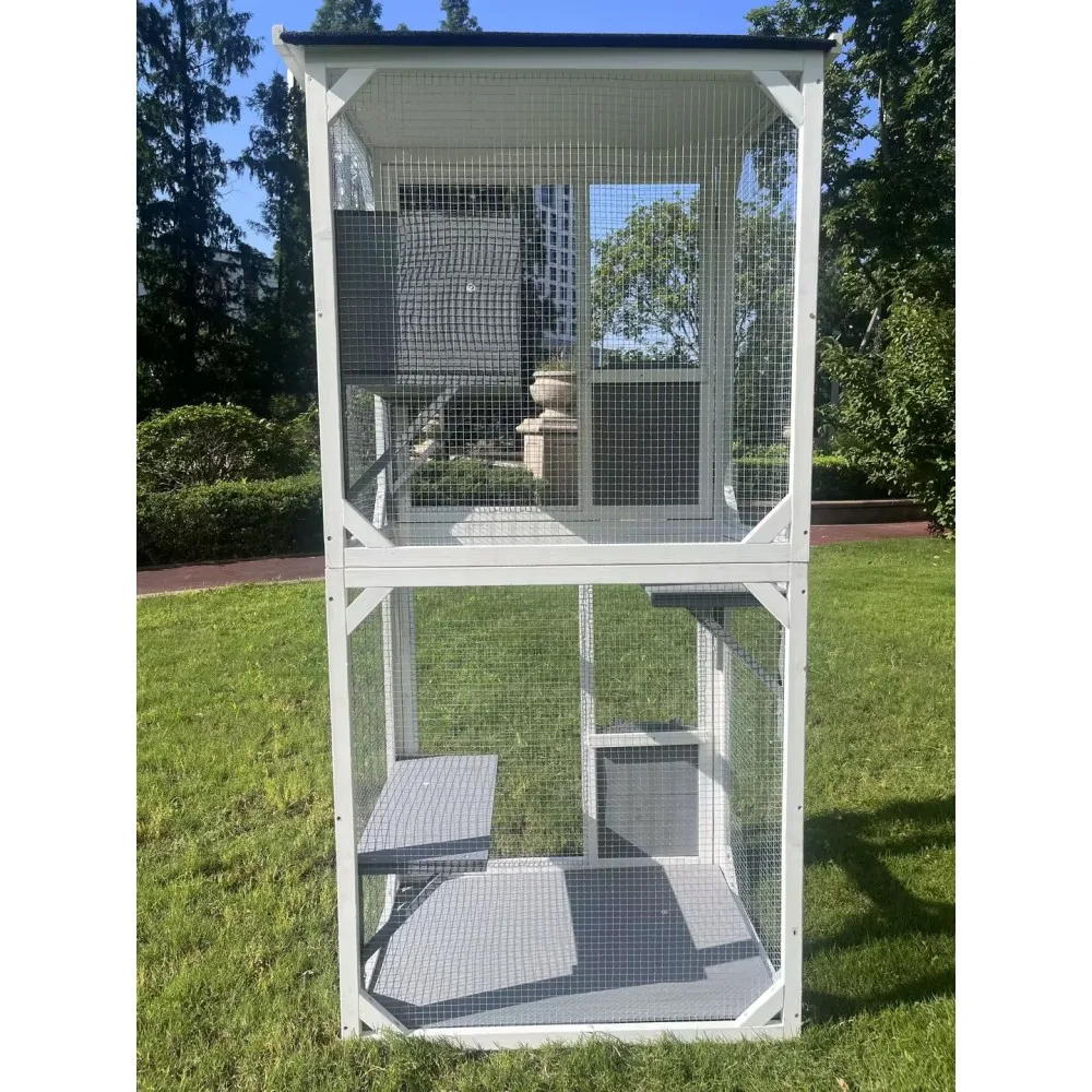 Outdoor indoor cat pet climbing rack play cage lovely big space
