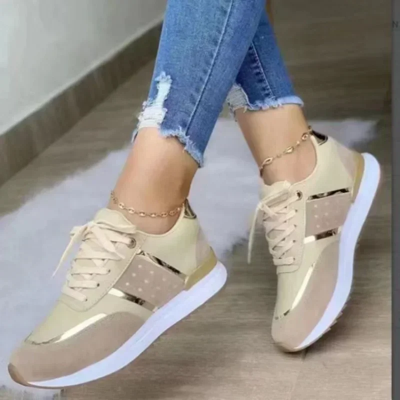Women Casual Sport Sneakers Athletic Tennis Loafers Skateboard Vulcanized Shoes Woman Platform Elegant Fashion Basketball Shoes 2