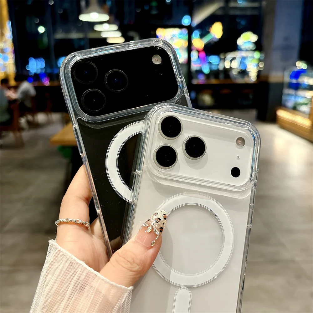 Versatile Crossbody Nylon Strap with Clear Lanyard for Wireless Charging Case