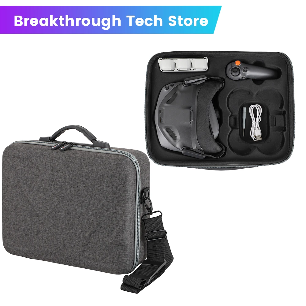 Sunnylife Combo Bag For DJI NEO Motion Fly More Combo Goggles N3 For DJI RC Motion 3 Carrying Hard Shell Storage Case Accessory drone accessories,drone storage bag,drone storage case