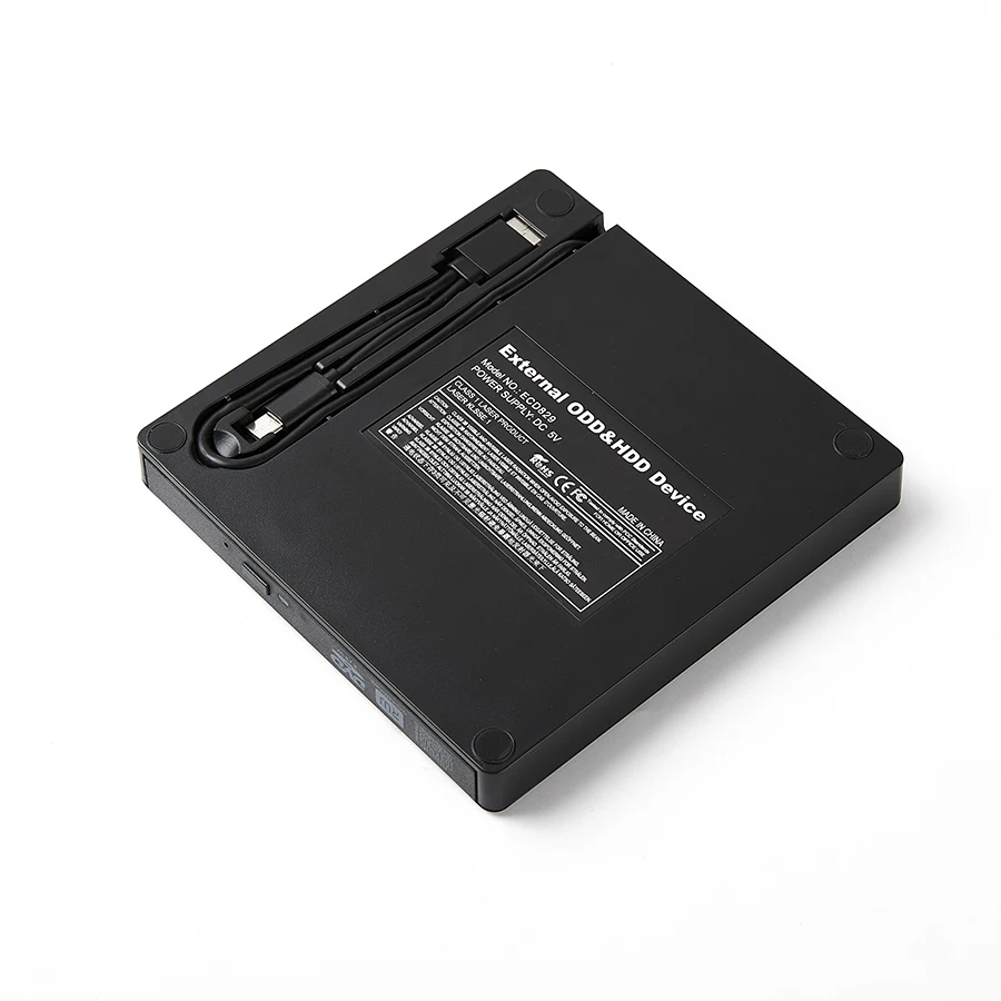 외부 USB3.0 DVD RW CD 라이터 슬림 광학 드라이브 버너 리더 플레이어 트레이 유형 PC 노트북 용 휴대용