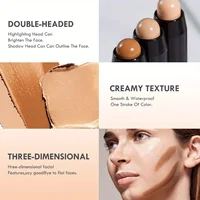 Double Head Highlight Pen Face Make Up Liquid Waterproof Contouring Foundation Contour Makeup Concealer Stick Pencil Cosmetics 5