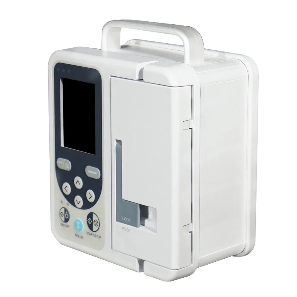 SP750 Portable Medical Infusion Pump Electronic LCD Real Time Rechargable High-accuracy Volumetric Digital Syringe Pump Device
