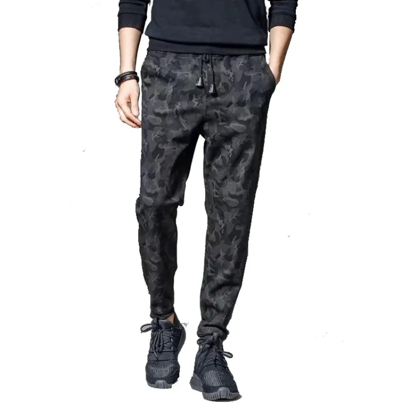

Sweatpants Men's Spring and Autumn Casual Trousers Bundle Foot Loose Fitness Equipment Long Pantalones Deportivos Para Hombre