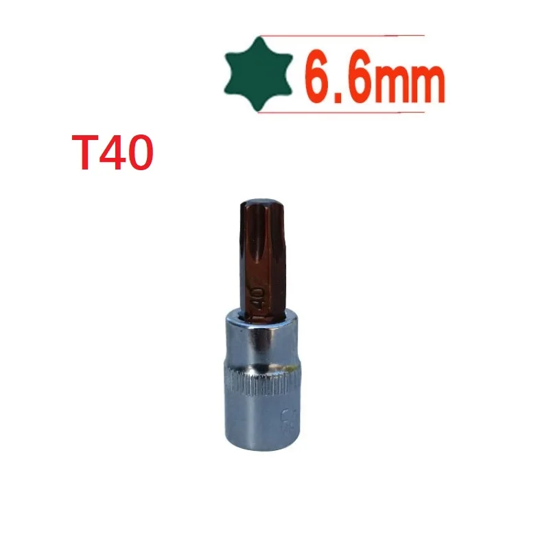 1-teiliges Antriebssteckschlüsselsatz Sechskant-Torx-Schraubendreher-Bit 1/4 Zoll Schraubenschlüssel-Steckschlüssel-Adapter T8, T10, T15, T20, T25, T27, T30, T40 – Detail 15