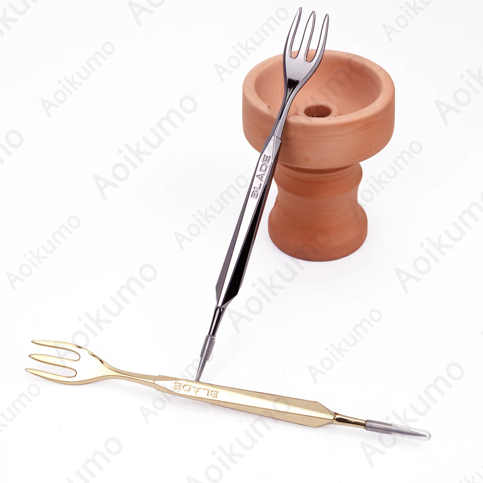 Retro Hookah Fork With Needle Mace Twist Shape Shisha Fork Nargile Sheesha Narguile Chicha Cachimbas Hookah Accessories hookah accessories