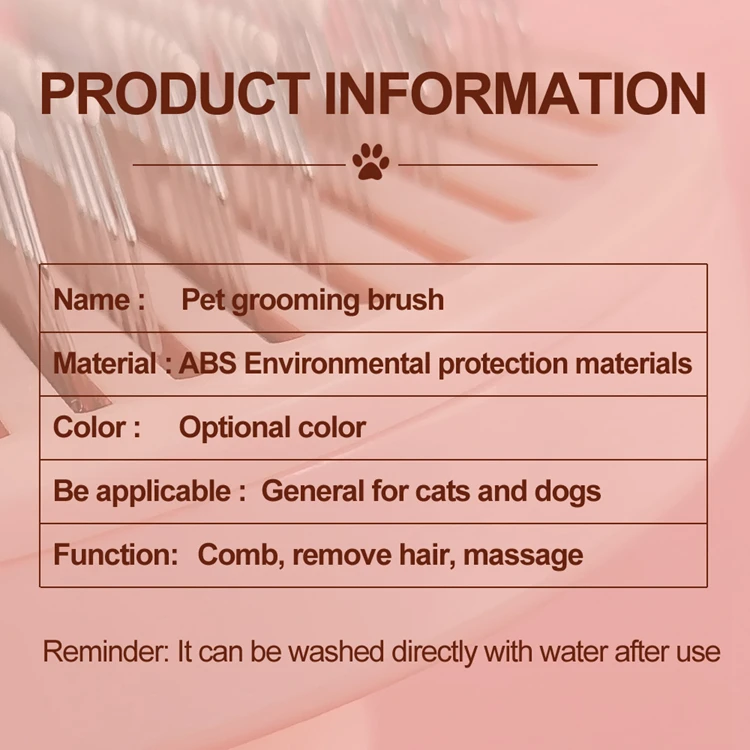 Pet Hair Removal Grooming Combs