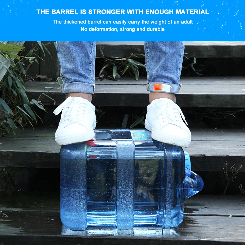 7.5/10/20L Camping Water Container Large Capacity Water Storage Carrier Outdoor Water Bucket Portable Car Water Tank with Faucet