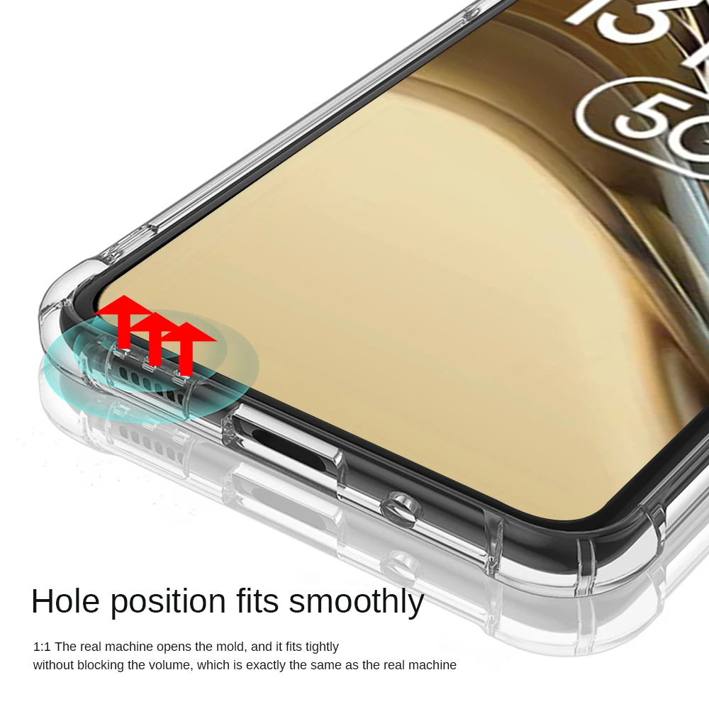 Clear Transparent Shockproof Soft Silicone Phone Case Cover - Enhanced Protection Back Shell