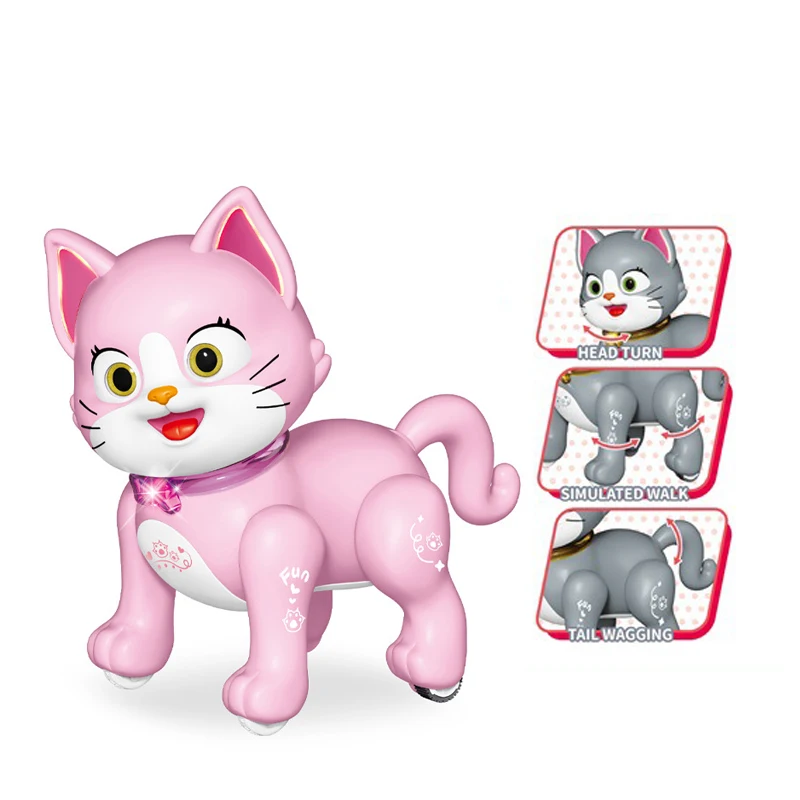 RC Unicorn Smart Animal Dancing Robot Toys Kitty Cute Animal Intelligent Induction Electric Model Pet Educational Toys for child
