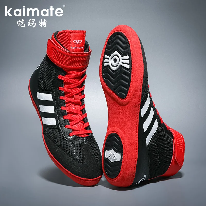 Adult boxing shoes Anti-slip Breathable Men's Wrestling Shoes Professional Training Original Equipment Wrestling Boots