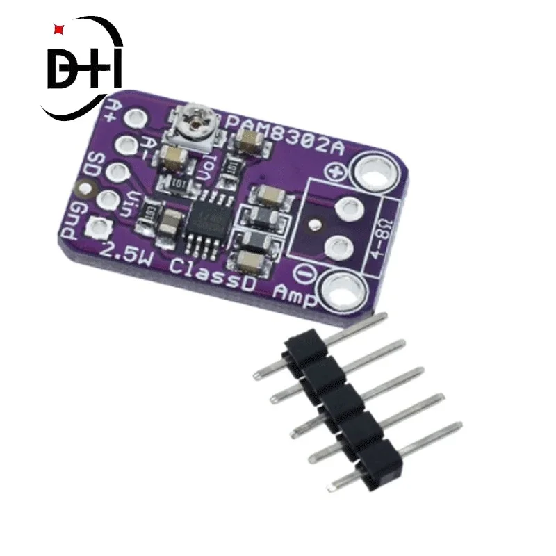 

5 шт, PAM8302A CJMCU-832 PAM8302 2,5 W, одноканальная детская плата разработки класса D