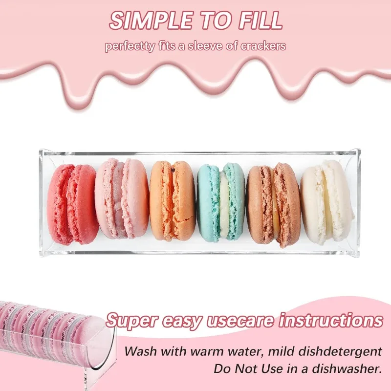 Clear Acrylic Rectangular Serving Tray for Food Display, Home Use Wedding Events Party and Charcuterie Board Platter