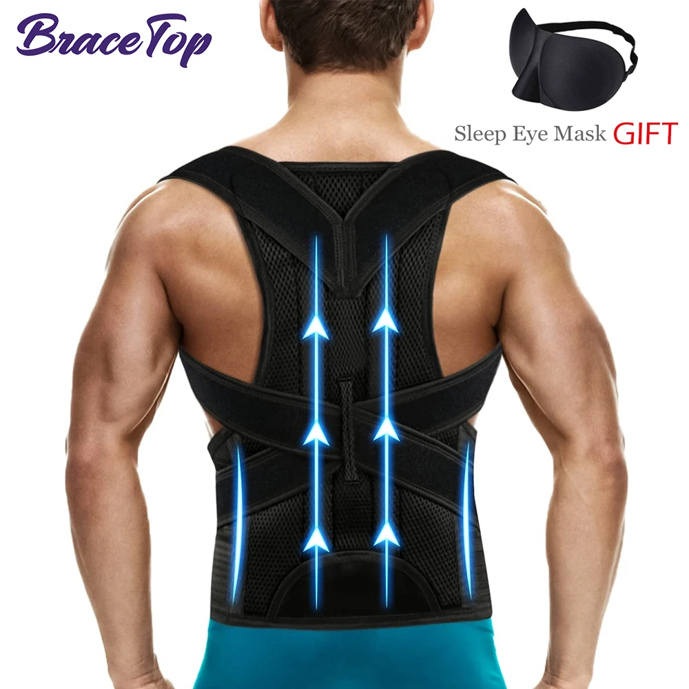 BraceTop Posture Corrector for Men&Women, Back Brace for Lumbar Support