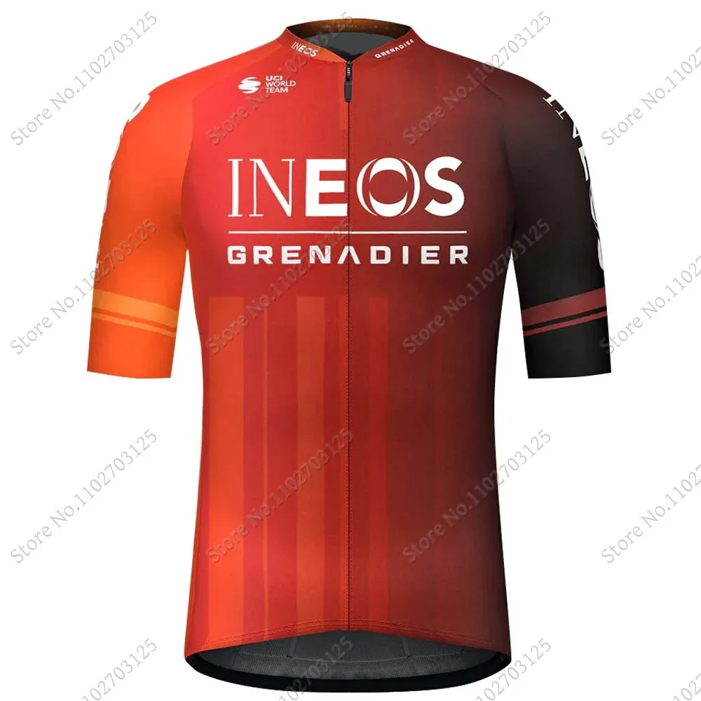 Комплект велосипедной одежды INEOS Grenadier Team 2024, велосипедная одежда, рубашка для шоссейного велосипеда, костюм, велосипедные шорты с нагрудником, MTB Maillot