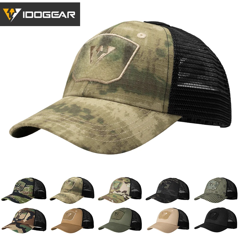 Casquette tactique IDOGEAR mesh unisexe visière pêche randonnée été protection solaire
