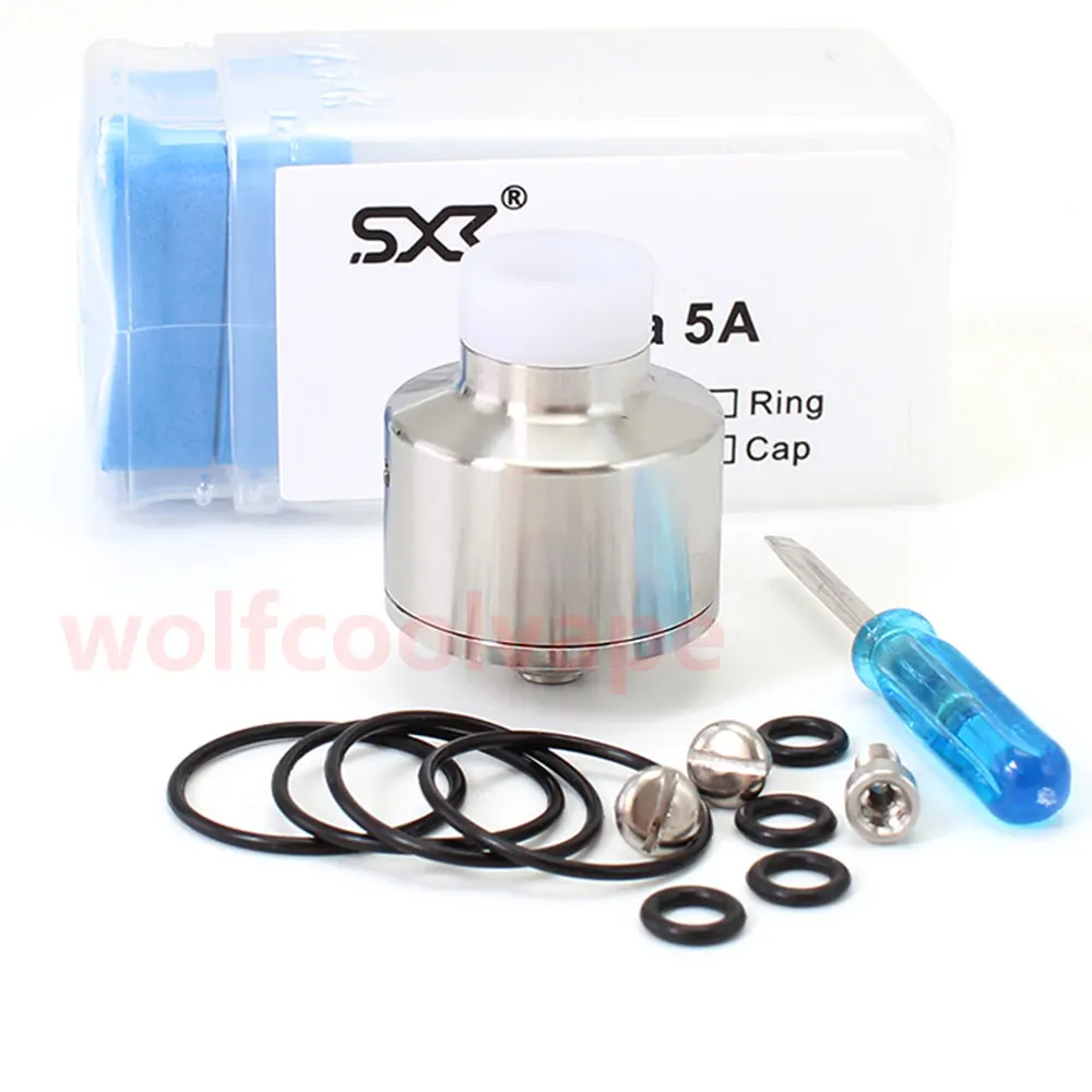 

SXK NarDa 5A rda Rebuildable Dripping Vape Atomizer 316SS BF Pin Single coil rda 22mm Atomizer vs yftk Haku Venna RDA Atomizer