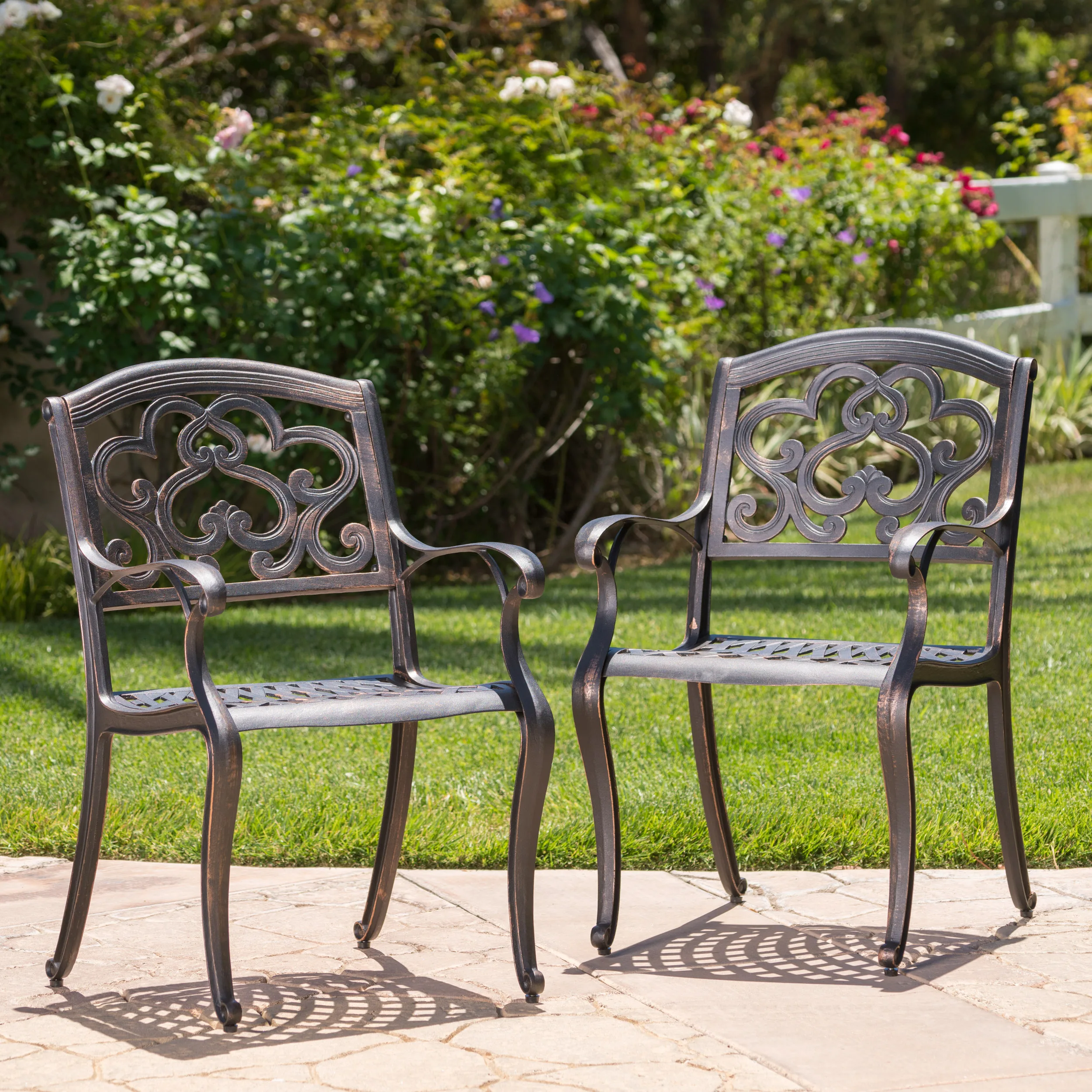 

Patio Cast Aluminum Dining Chairs