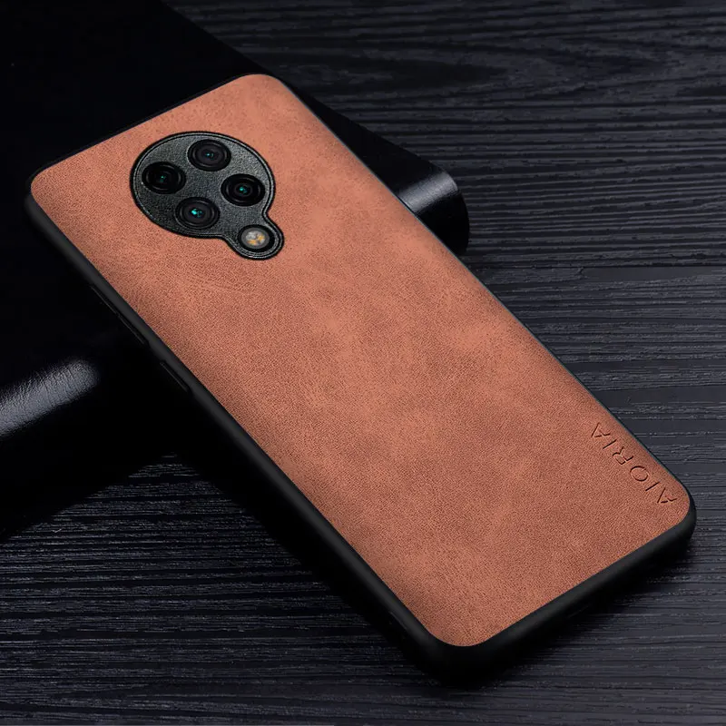 Premium Scratch-Resistant PU Leather Phone Case - Solid Color Cover