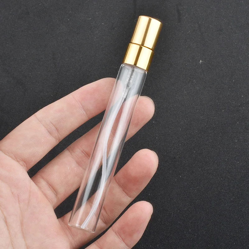 20 개/몫 3ML 5ML 10ML 미니 휴대용 다채로운 유리 향수 병 알루미늄 분무기 여행에 대 한 빈 화장품 용기