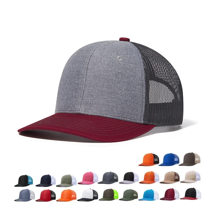 New Top Quality Blank Summer Mesh Snapback Hats For Men Women richardson 112 trucker hats Mens Baseball Caps