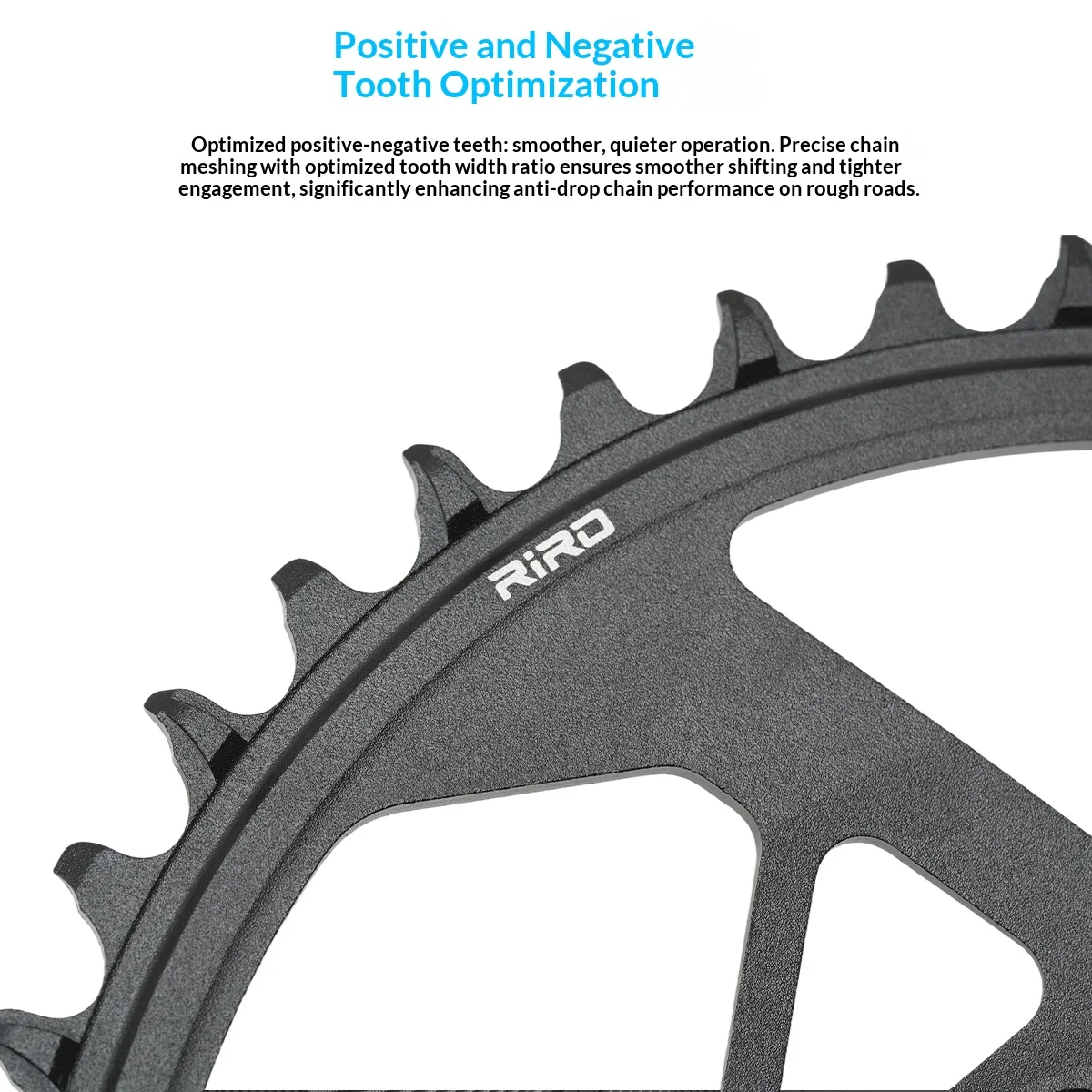 RIRO M714 MTB kædering 30-42T 3-bolt 8-bolt direkte montering 9-12 hastighed bred smal - Image 2