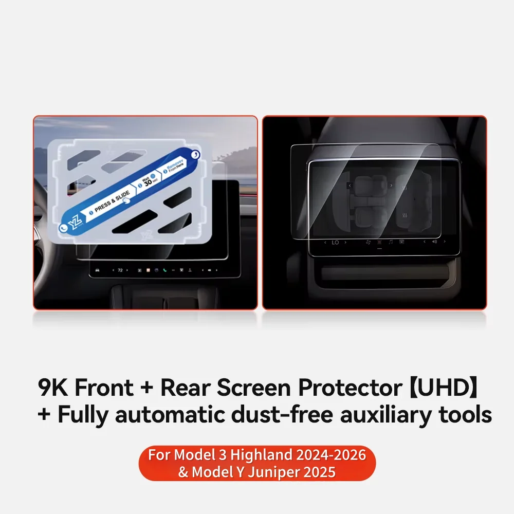 Premium Tempered Glass Matte Screen Protector for Center Control Touch Displays