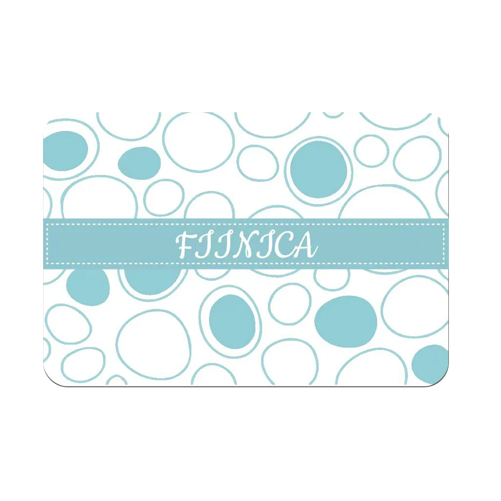 Personalized PU Leather Pet Placemat, Waterproof Food Pad, Pet Bowl Mat, Drinking Feeding Mat, Name