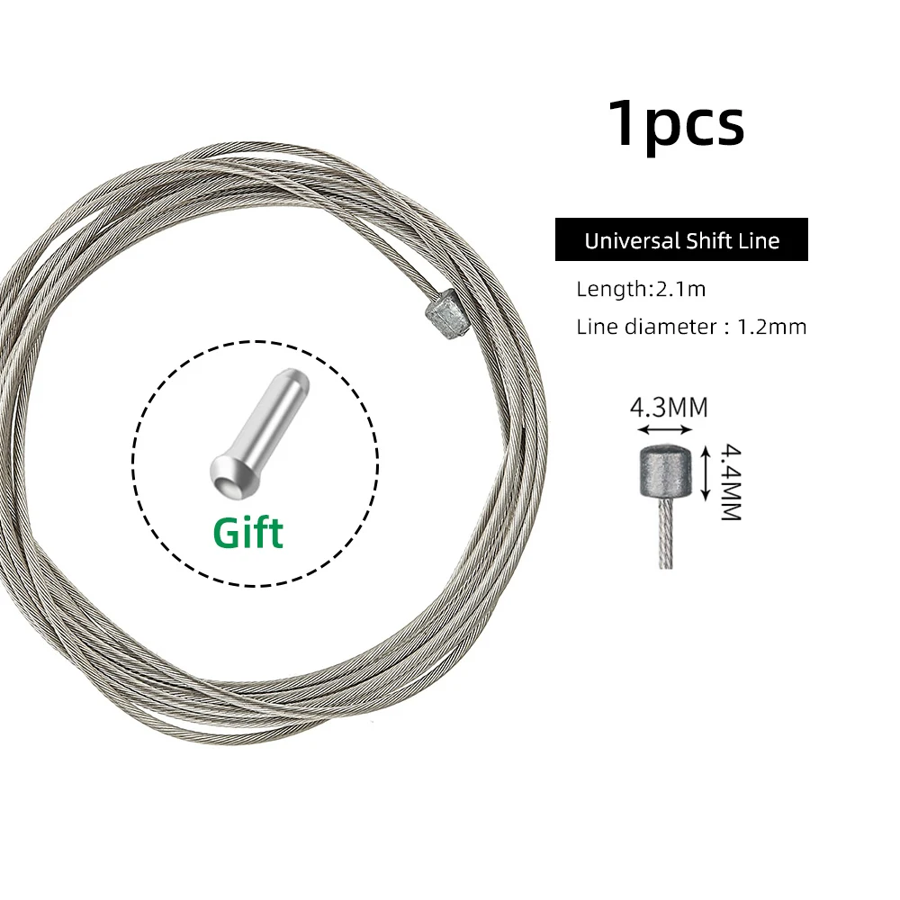 1/5Pcs Stainless Steel Brake Inner Cable Line MTB Mountain Road Bicycle Bike Derailleur Shift  Wire 2100mm/1700mm/1550mm/1100mm