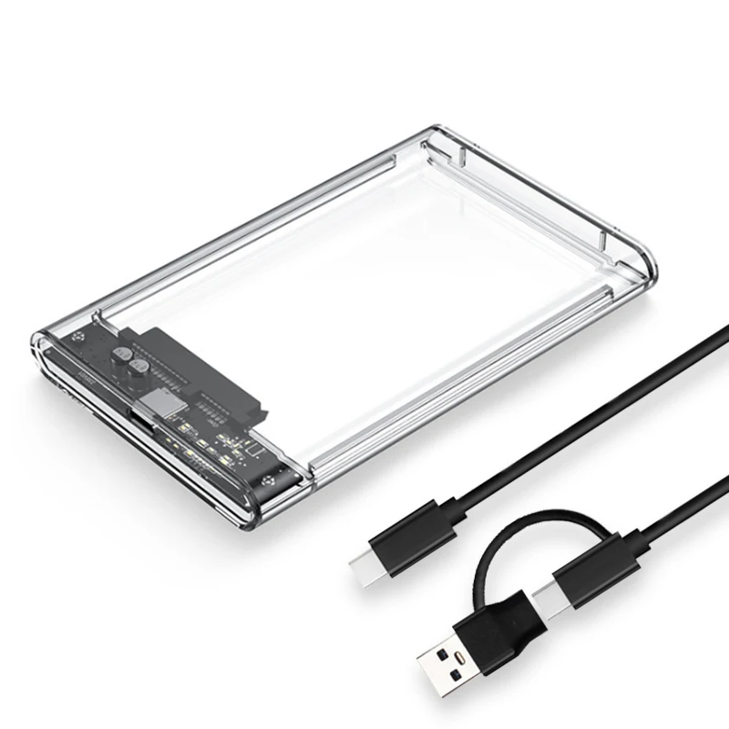 USB 3.0透明hddエンクロージャー2.5 