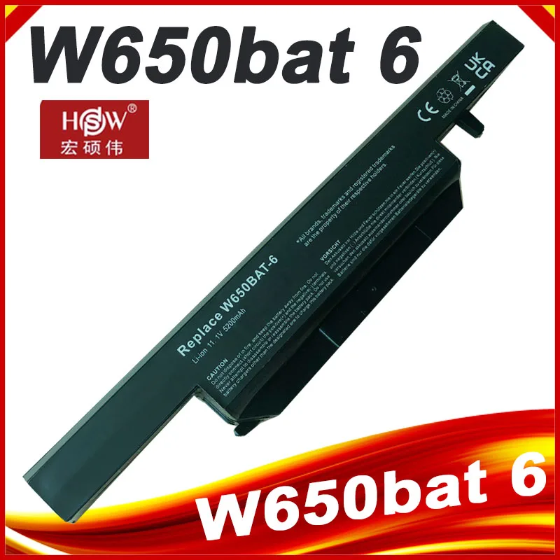Bateria do Portátil para Hasee K610c K650d K570n K710c K590c K750d Série W650s W650bat6 W650bat - Imagem 2