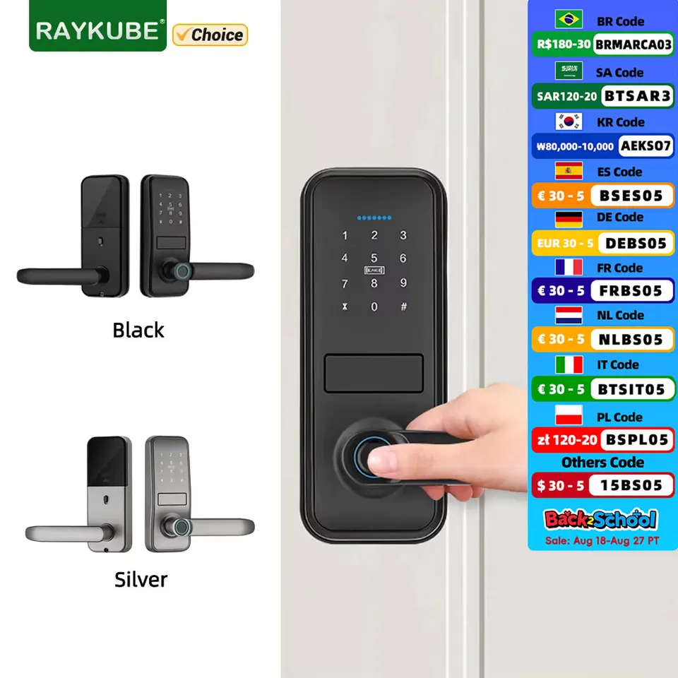 YOINWARE 電子指紋スマートロック スマートドアノブ アプリ/指紋/タッチコード/キー付き (マットブラック) iuKnob(アイユーノブ) 指紋認証ドアノブ キーパッドとキー付き スマートバイオメトリックデジタルロック 音声ナビゲーションプログラミング付き  亜鉛電子ハンドル 室内ドア 玄関ゲート 寝室 ガレージ用