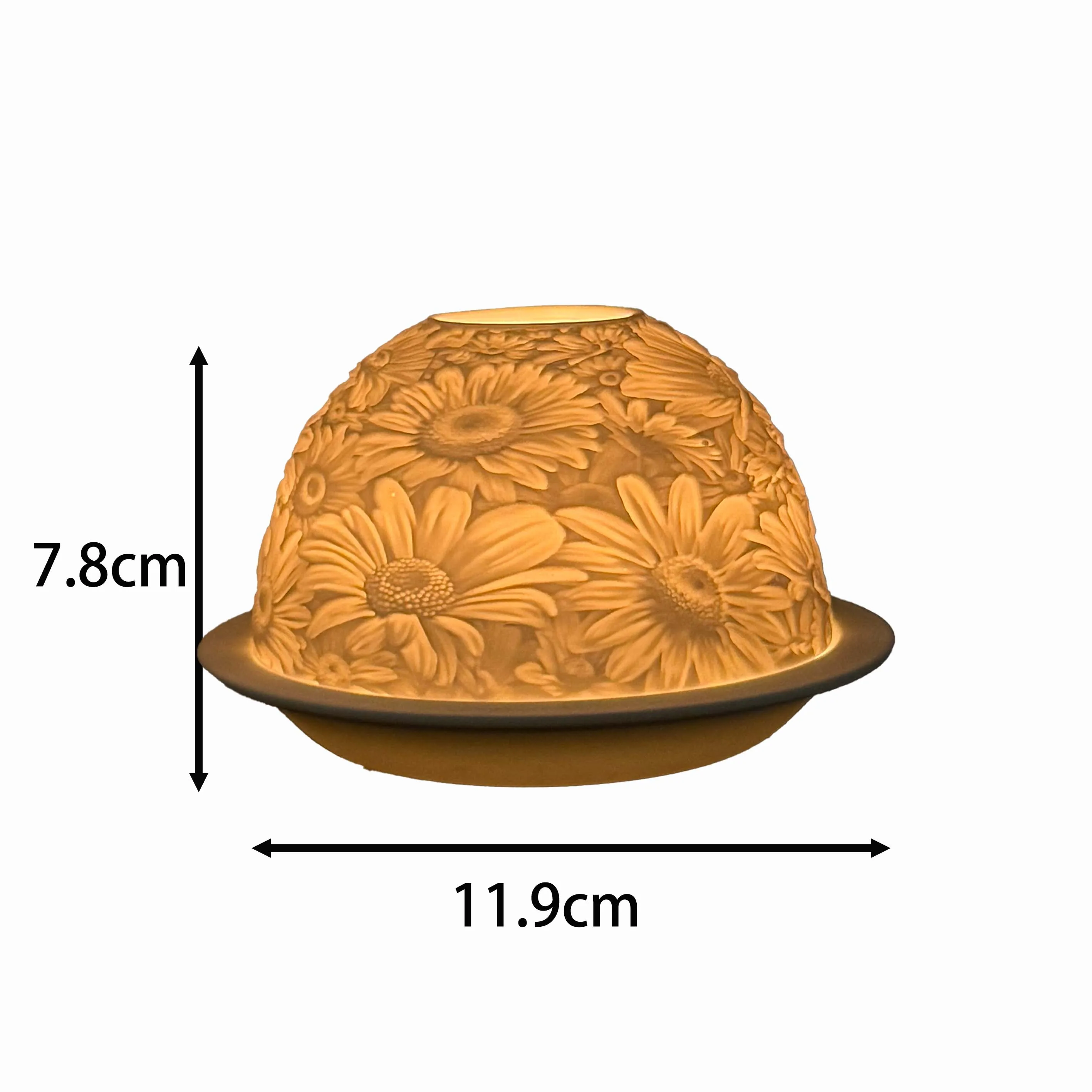 Ceramic Candle Dome Holder 6