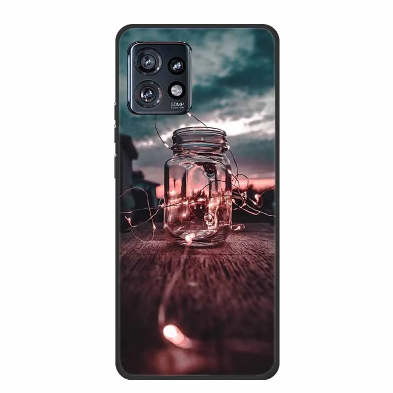 Motorola Edge Plus 2023 Shockproof Cat Design Soft TPU Silicone Phone Case