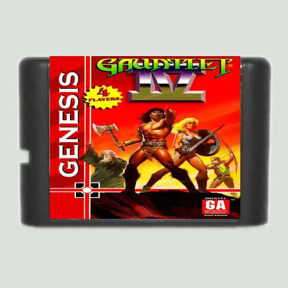 Gauntlet 4 지역 Genesis용 Sega Mega Drive용 무료 16Bit MD 게임 카드