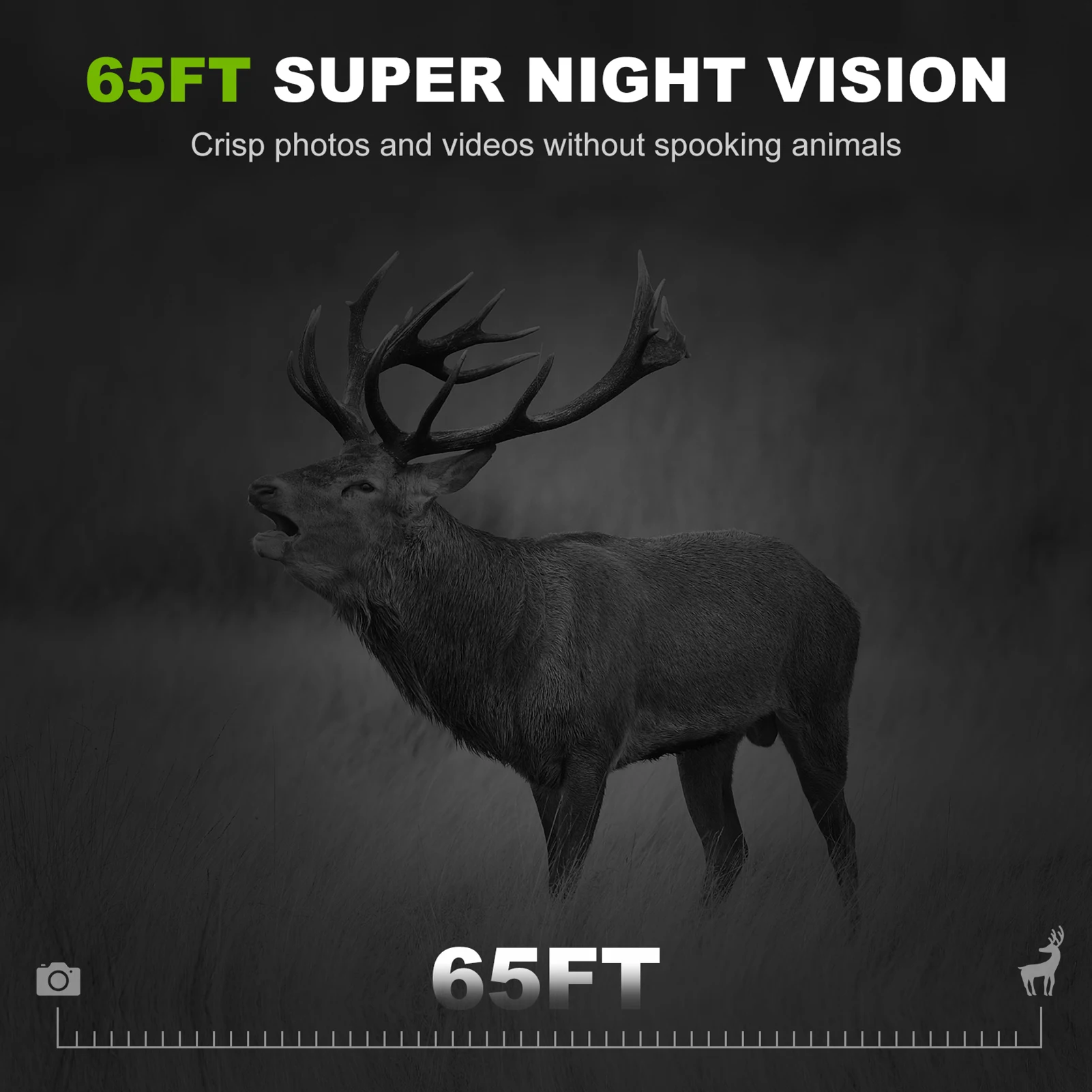 Outdoor Wireless Solar Powered Hunting Camera 32MP BT Infrared 4G SIM Card BT Quick Connect Wildlife Solar
