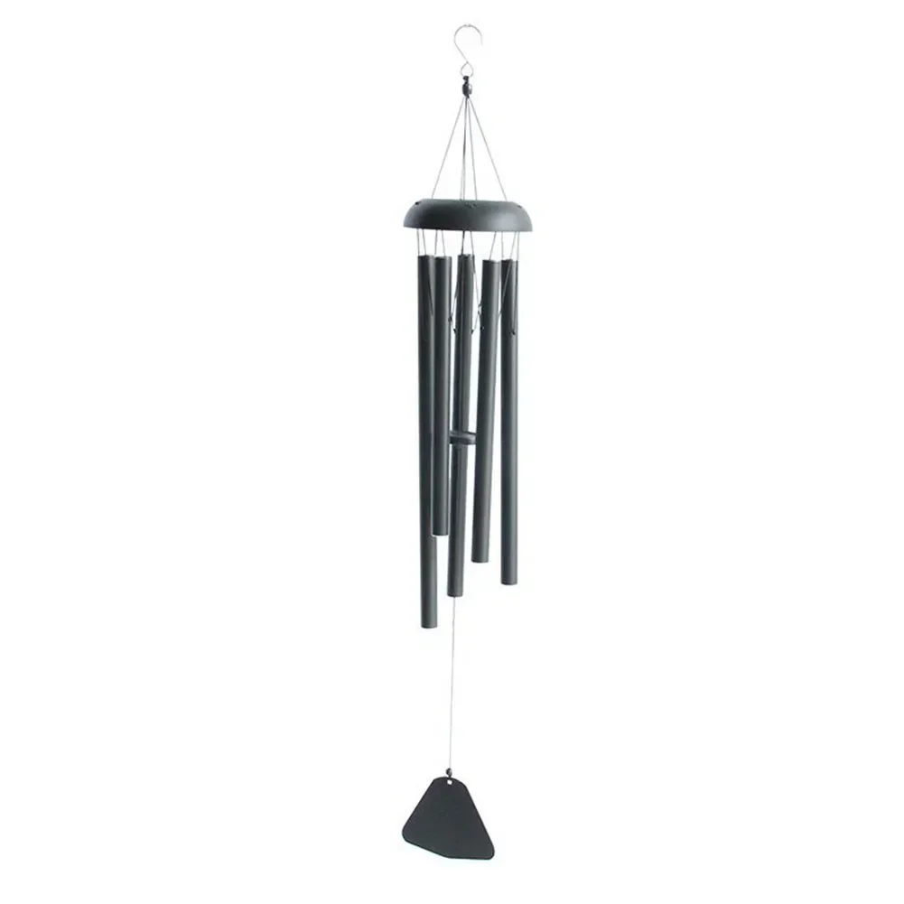 Wind Chimes Wind Chime 36 Inch Wind Chimes Outdoor Large Dark Toned 5 Heavy Tubes Aluminum Outside Deep Tone Adjustable Garden Decor