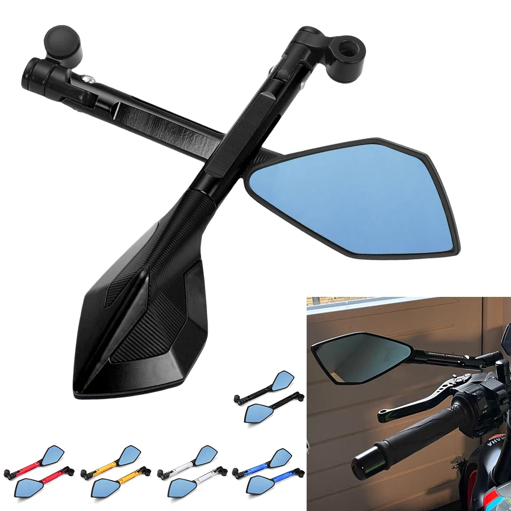 로고 포함(GSX-S) 스즈키 GSX1300R HAYABUSA GSX-S1000 GSX-S750 CNC 알루미늄 맞춤형 오토바이 백미러 사이드 미러 10mm 8mm