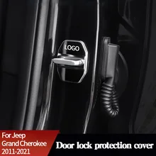 

Door Lock Protection Cover For Jeep Grand Cherokee 2011-2021 Stainless Steel Anti-scratch Door Lock Decorative Accessories