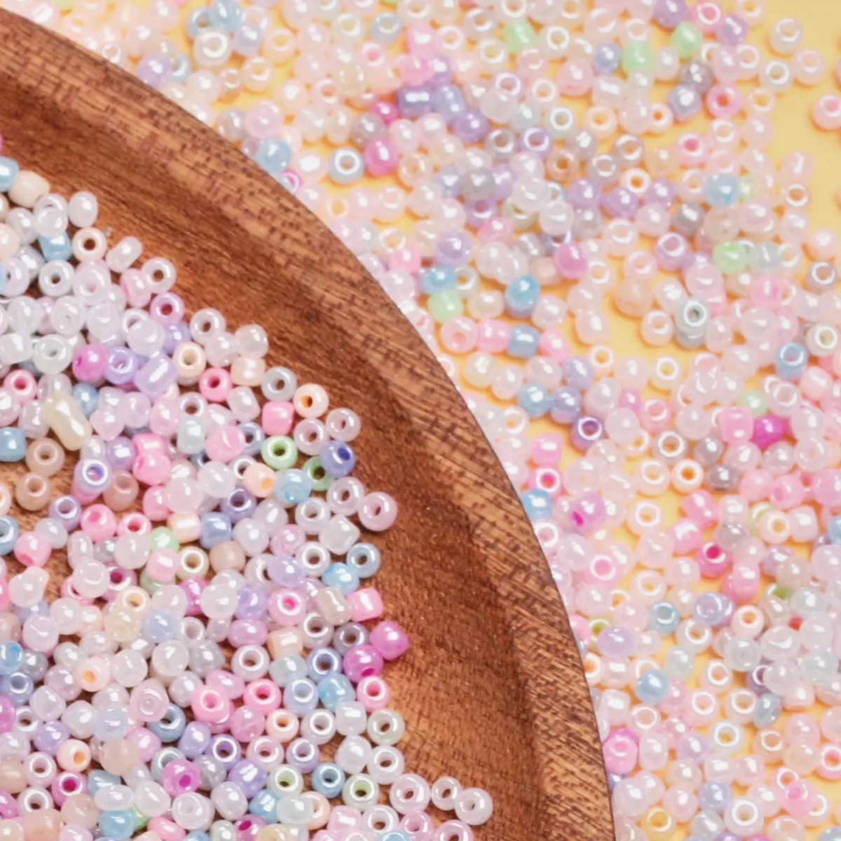 450g/pack Cream Series 2mm/3mm/4mm Glass Loose Seed Beads Jewellery Making Pendant DIY Necklace Bracelet Keychain Accessories