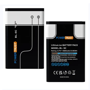 3.7V 1580mAh BL-5C BL5C BL 5C Ricaricabile Batteria Del Telefono Cellulare Per Nokia 1100 1101 2112 2118 2255 2270 2280 2300 2600 2610 3125 3230