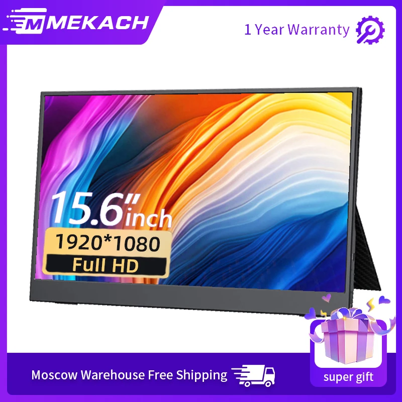 MEKACH14156InchPortableMonitor1080PFullHDIPSSecondMonitor