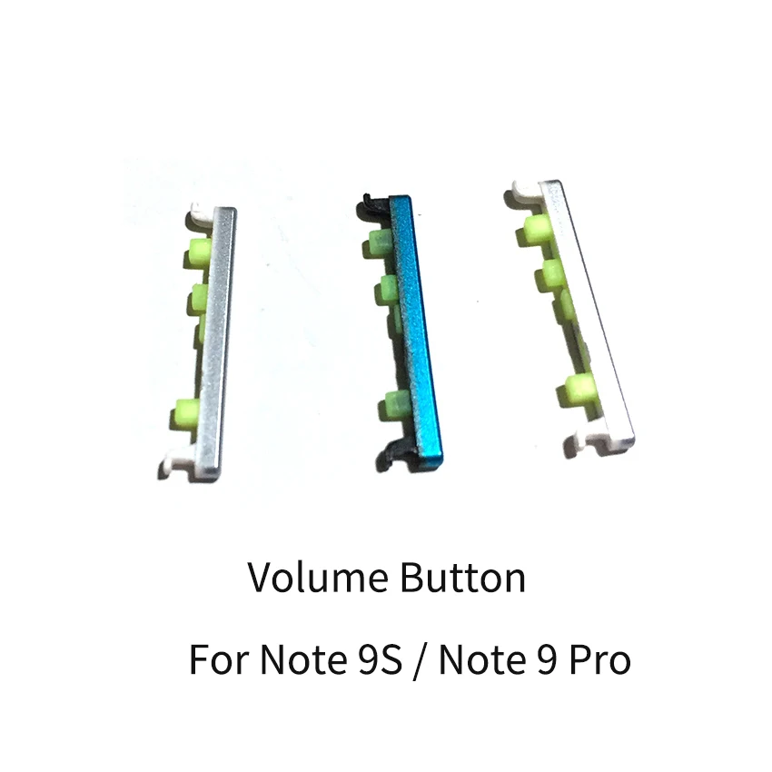 Phone Switch Key For Xiaomi Redmi Note 9 9S 9Pro Power Button ON OFF Volume Up Down Side Button Key Repair Parts phone switch key power volume control button