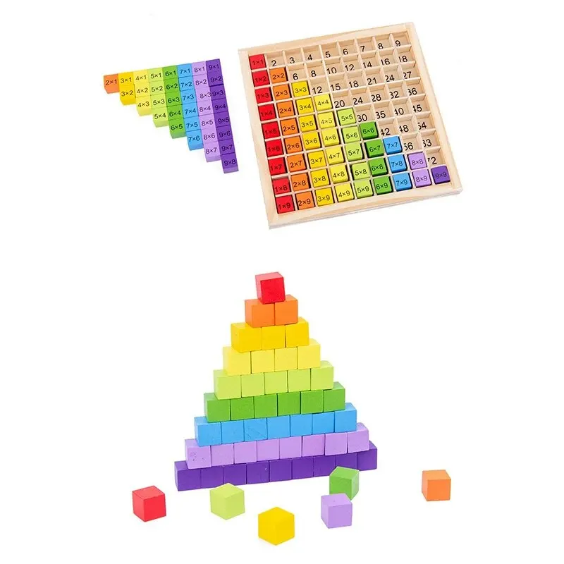 Montessori Educational Math Toys for Kids Children Baby Toys Multiplication Table Math Arithmetic Teaching Aids Christmas Gifts educational toys math toys teaching aids toys